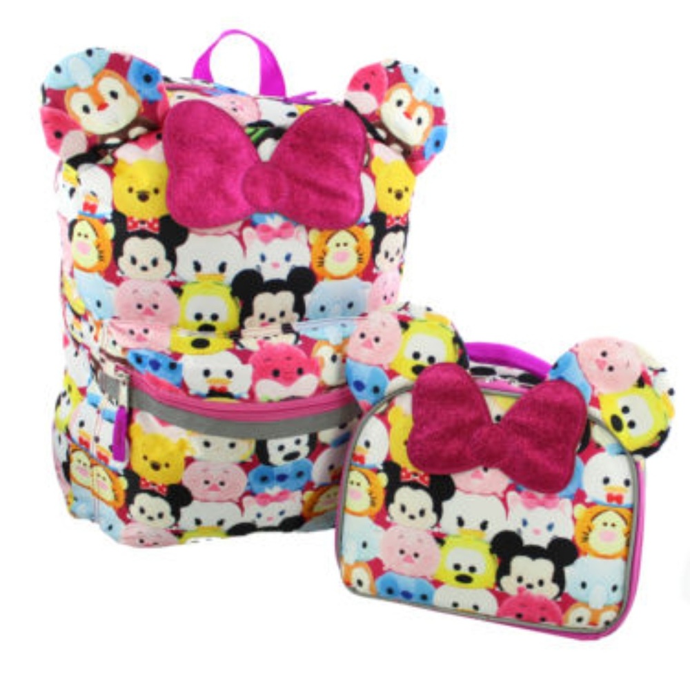 Tsum Tsum Girls Backpack and Lunch Box School Set